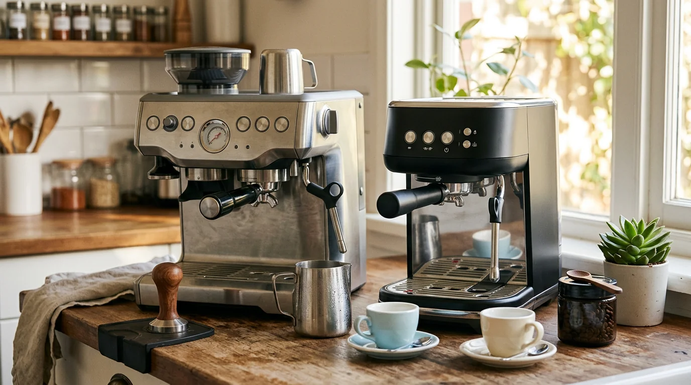 Product comparison review - CASABREWS CM5418 vs Breville Bambino Plus: Budget Espresso Machine Face-Off